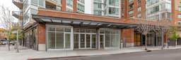 Mixed-use building with ground-floor storefront